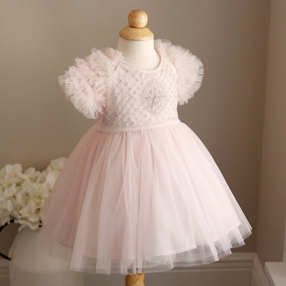 Tutu Du Monde Sea Holly Tulle Dress Porcelain Pink 6-12 Months LIKE NEW - Picture 5 of 7